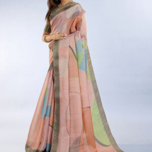 Mameraa Abstract Printed Saree - Image 1