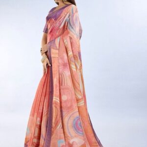 Mameraa Abstract Printed Saree - Image 1