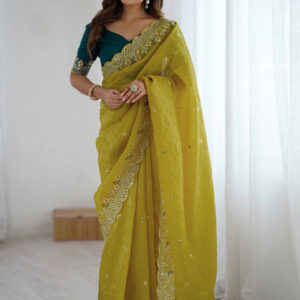 Mameraa Embellished Sequinned Saree - Image 1