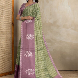 Mameraa Ethnic Motifs Printed Saree - Image 1