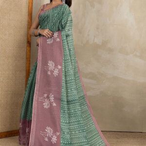 Mameraa Ethnic Motifs Printed Saree - Image 1
