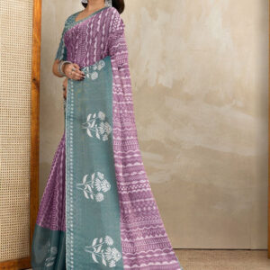 Mameraa Ethnic Motifs Printed Saree - Image 1