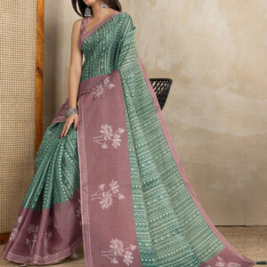 Mameraa Ethnic Motifs Printed Saree - Image 5