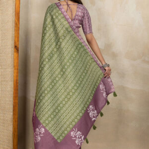Mameraa Ethnic Motifs Printed Saree - Image 3