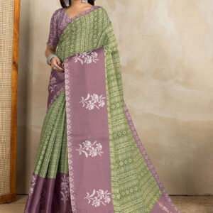 Mameraa Ethnic Motifs Printed Saree - Image 4