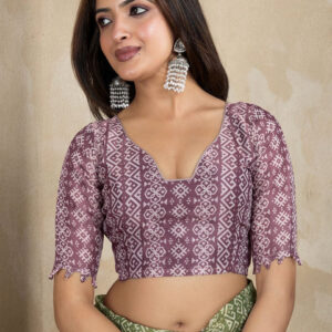 Mameraa Ethnic Motifs Printed Saree - Image 5