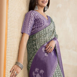 Mameraa Ethnic Motifs Printed Saree - Image 2