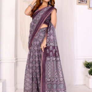 Mameraa Ethnic Motifs Printed Saree - Image 5