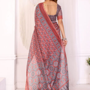 Mameraa Ethnic Motifs Printed Saree - Image 4