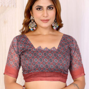 Mameraa Ethnic Motifs Printed Saree - Image 7