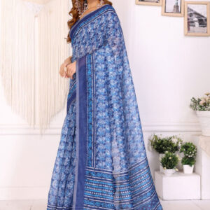 Mameraa Ethnic Motifs Printed Saree - Image 3