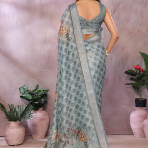 Mameraa Ethnic Motifs Printed Saree - Image 4