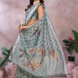 Mameraa Ethnic Motifs Printed Saree - Image 6