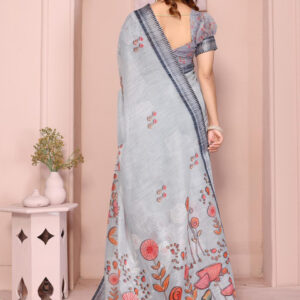 Mameraa Ethnic Motifs Printed Saree - Image 3