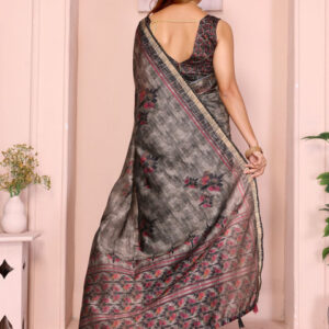 Mameraa Ethnic Motifs Printed Saree - Image 4