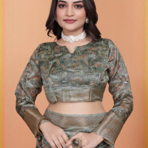 Mameraa Ethnic Motifs Printed Saree - Image 6