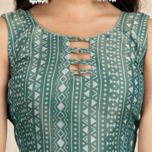 Mameraa Ethnic Motifs Printed Saree With Blouse Piece - Image 7