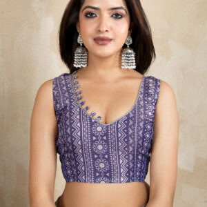 Mameraa Ethnic Motifs Printed Saree With Blouse Piece - Image 5
