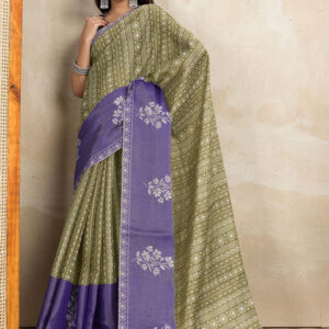 Mameraa Ethnic Motifs Printed Saree With Blouse Piece - Image 6