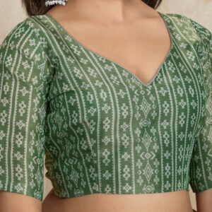 Mameraa Ethnic Motifs Printed Saree with Blouse Piece - Image 6