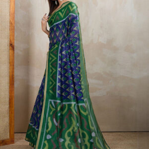 Mameraa Ethnic Motifs Printed Saree With Unstitched Blouse - Image 2