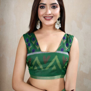 Mameraa Ethnic Motifs Printed Saree With Unstitched Blouse - Image 7