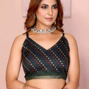 Mameraa Ethnic Motifs Printed Saree With Unstitched Blouse - Image 7