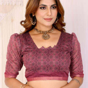 Mameraa Ethnic Motifs Printed Woven Design Saree - Image 7