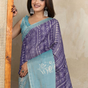 Mameraa Ethnic Motifs Printed Woven Design Saree - Image 2