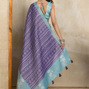 Mameraa Ethnic Motifs Printed Woven Design Saree - Image 3