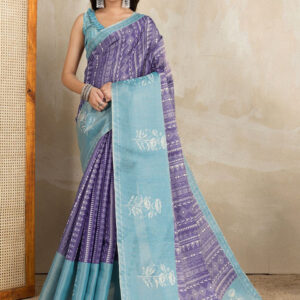Mameraa Ethnic Motifs Printed Woven Design Saree - Image 4