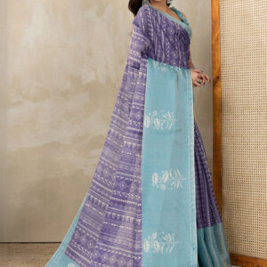 Mameraa Ethnic Motifs Printed Woven Design Saree - Image 5