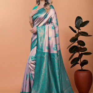 Mameraa Ethnic Motifs Printed Zari Saree - Image 2