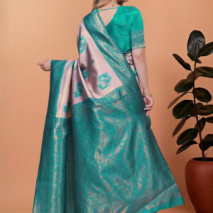 Mameraa Ethnic Motifs Printed Zari Saree - Image 3
