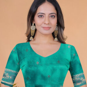 Mameraa Ethnic Motifs Printed Zari Saree - Image 6