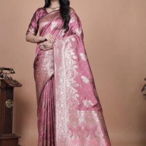 Mameraa Ethnic Motifs Woven Design Saree - Image 1