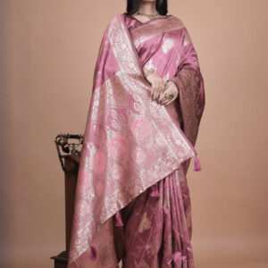 Mameraa Ethnic Motifs Woven Design Saree - Image 3