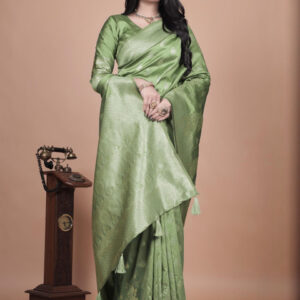 Mameraa Ethnic Motifs Woven Design Saree With Blouse Piece - Image 2