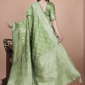 Mameraa Ethnic Motifs Woven Design Saree With Blouse Piece - Image 4