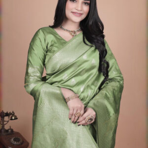 Mameraa Ethnic Motifs Woven Design Saree With Blouse Piece - Image 5