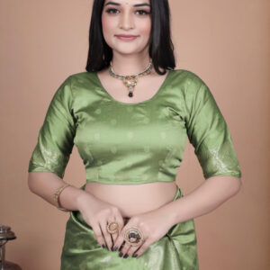 Mameraa Ethnic Motifs Woven Design Saree With Blouse Piece - Image 6