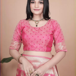 Mameraa Ethnic Motifs Woven Design Zari Saree - Image 6