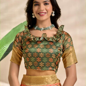 Mameraa Ethnic Motifs Woven Design Zari Saree - Image 6