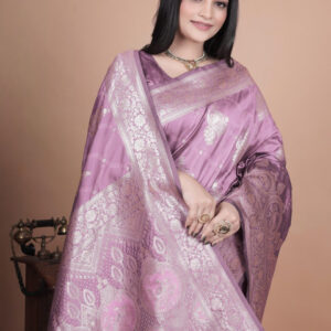 Mameraa Ethnic Motifs Woven Design Zari Saree - Image 2
