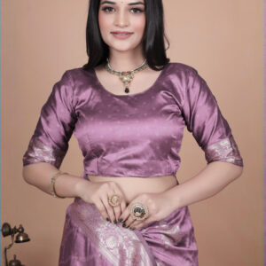 Mameraa Ethnic Motifs Woven Design Zari Saree - Image 6