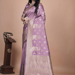 Mameraa Ethnic Motifs Woven Design Zari Saree - Image 2