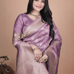 Mameraa Ethnic Motifs Woven Design Zari Saree - Image 5