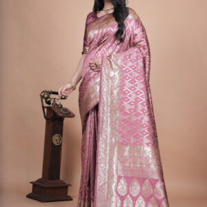 Mameraa Ethnic Motifs Woven Design Zari Saree - Image 2