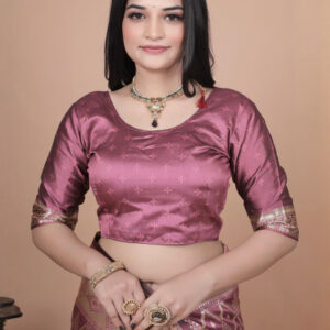 Mameraa Ethnic Motifs Woven Design Zari Saree - Image 6
