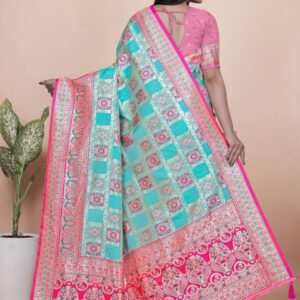 Mameraa Ethnic Motifs Woven Design Zari Saree - Image 3